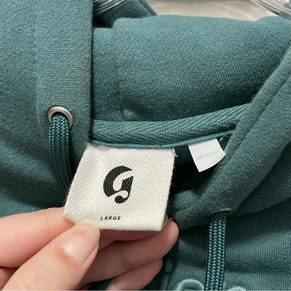 Glossier Limited Edition Sage Dark Green Logo Hoodie - Picture 4 of 11